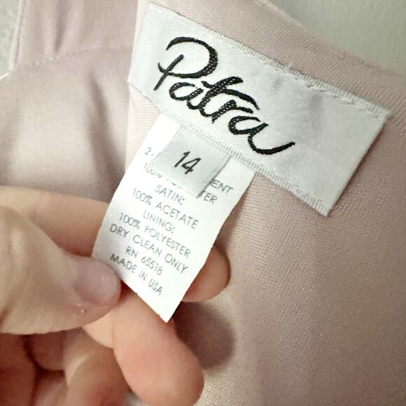 Vintage Patra Blush Pink Sequin Knee Length Dress Women’s Size 14 - Picture 9 of 12